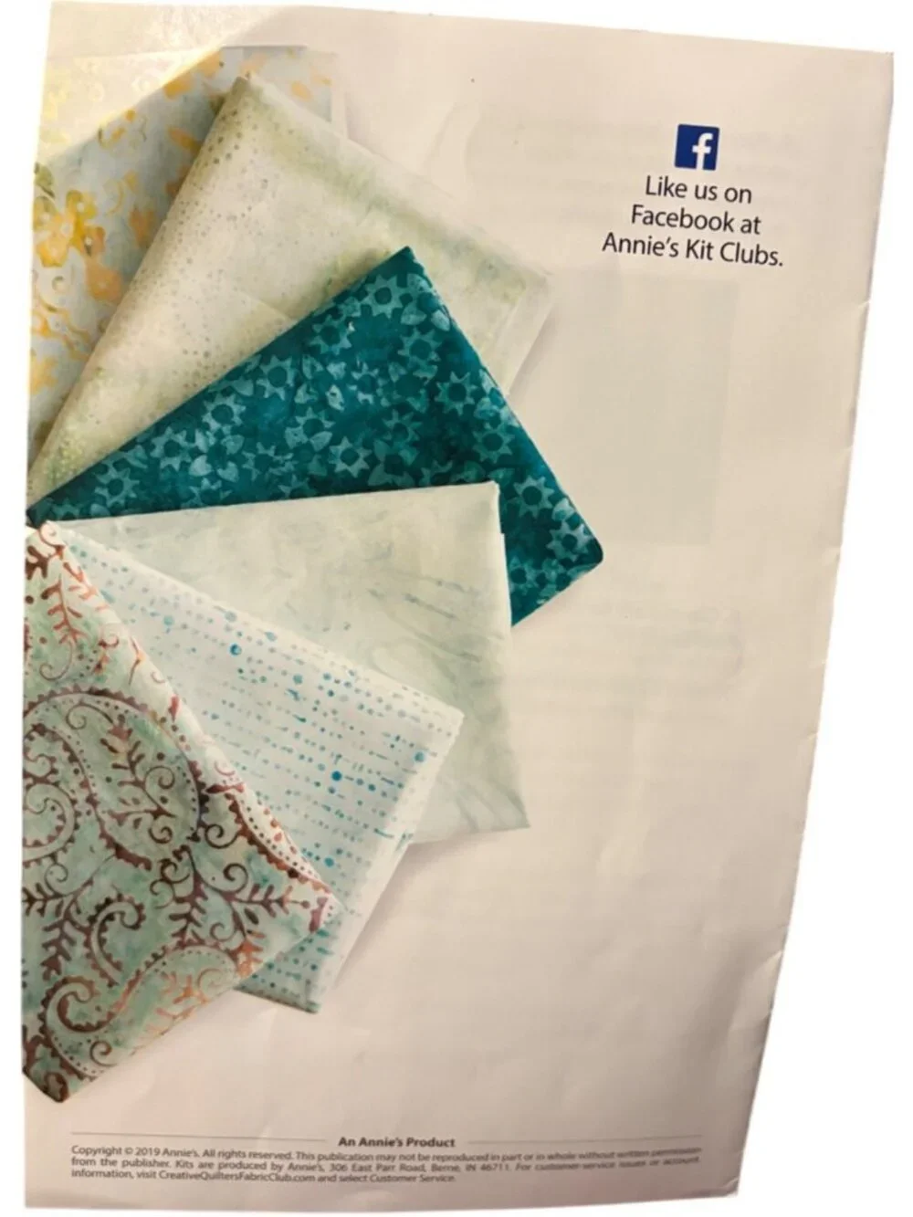 Annie's Creative Quilter Tonga Spa Day Fabric Collection Club Book Daniela Stout